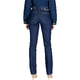 Blue Cotton Skinny Jeans