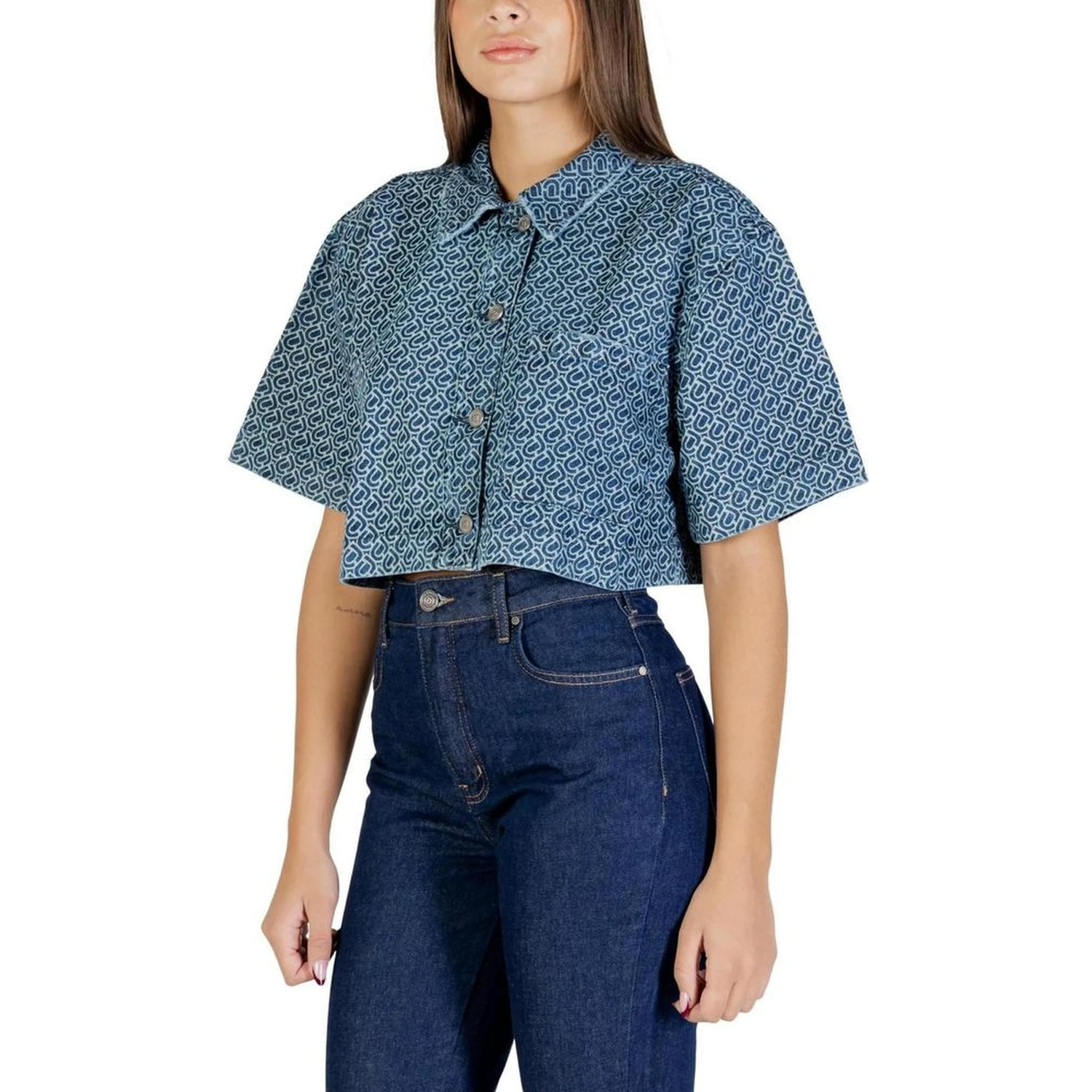 Blue Cotton Shortsleeve Shirt
