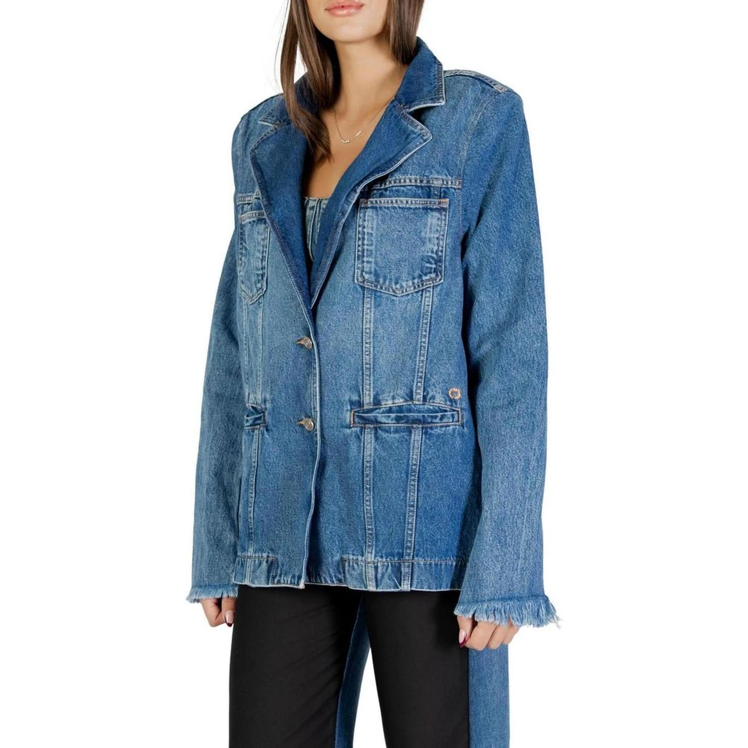 Blue Cotton Blazer