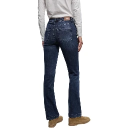 Blue Cotton Skinny Jeans