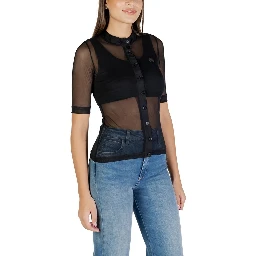 Black Polyester Blouse