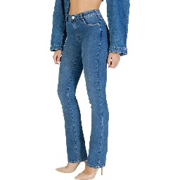 Blue Cotton Skinny Jeans