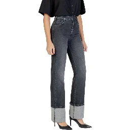 Black Cotton Skinny Jeans