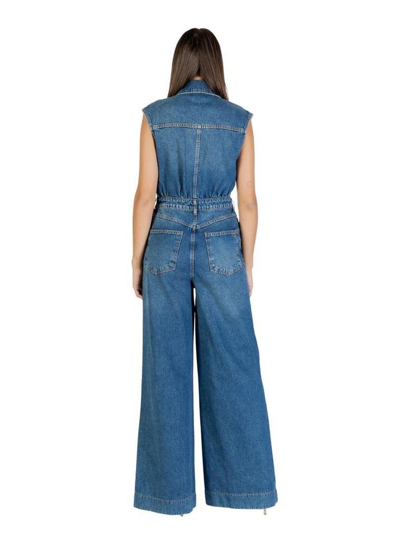 Blue Cotton Jumpsuit