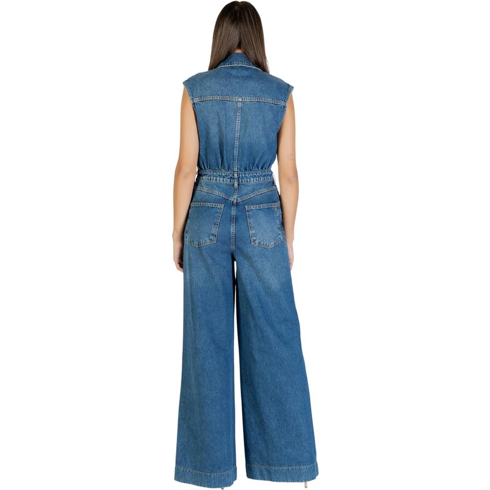 Blue Cotton Jumpsuit