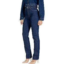 Blue Cotton Skinny Jeans