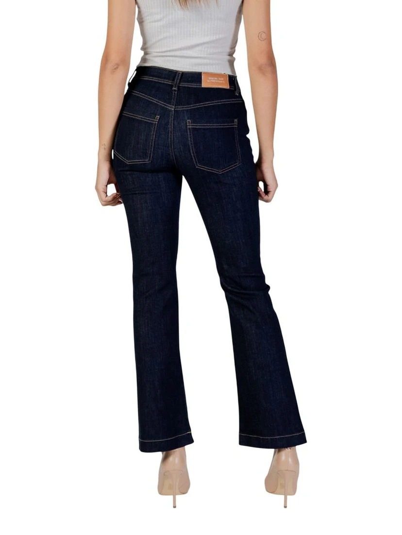 Blue Cotton Skinny Jeans