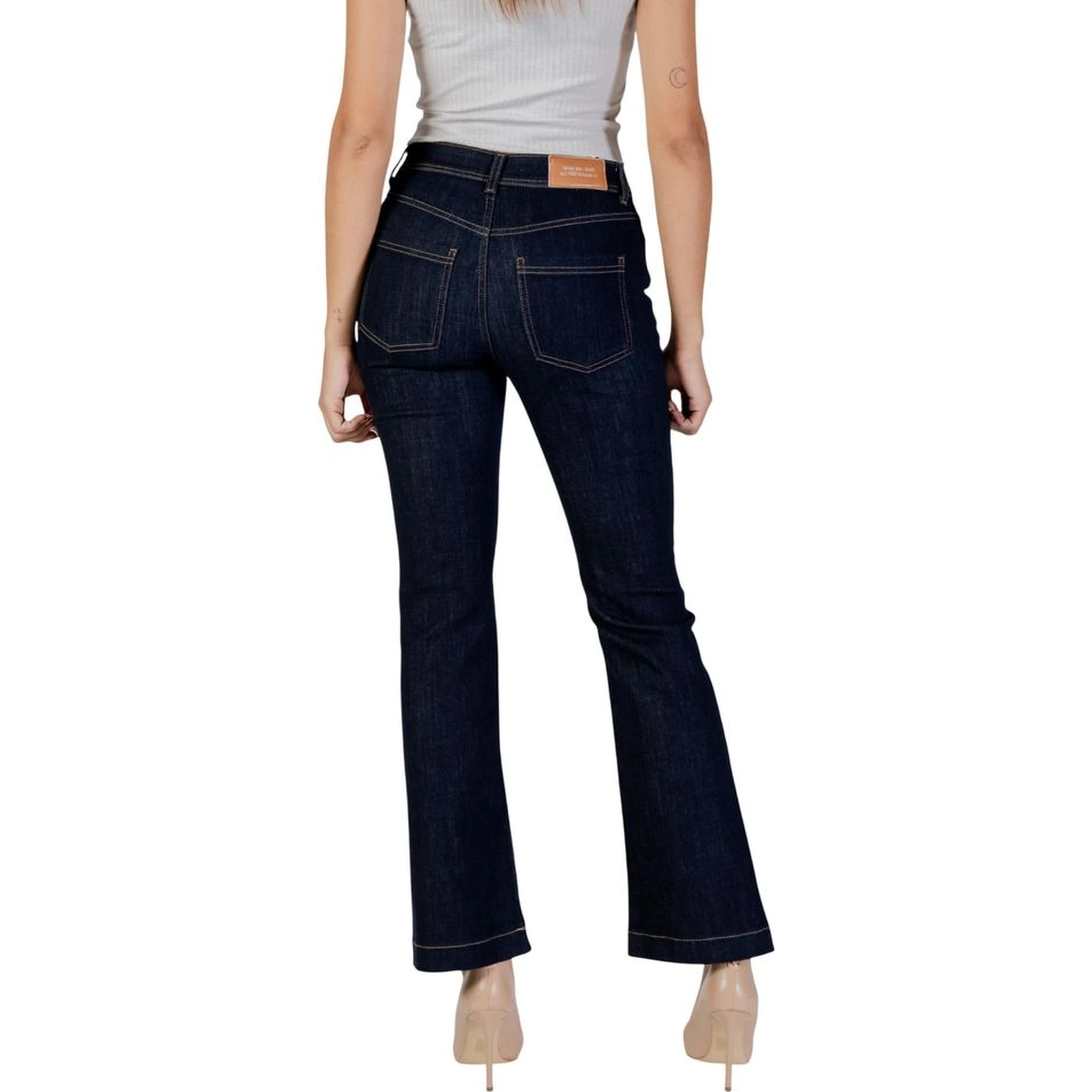 Blue Cotton Skinny Jeans