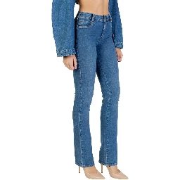 Blue Cotton Skinny Jeans