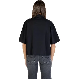 Black Viscose Shortsleeve Shirt