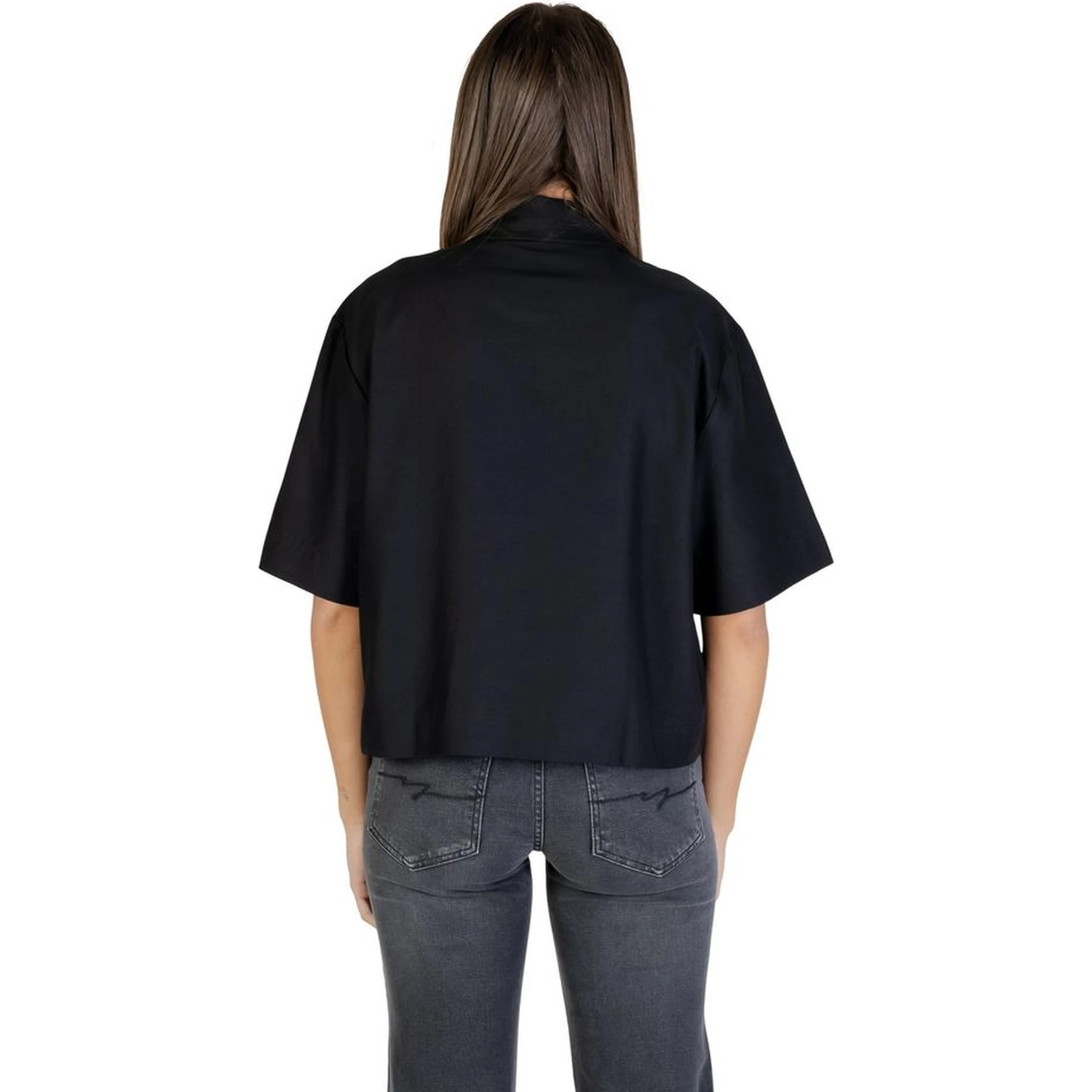 Black Viscose Shortsleeve Shirt