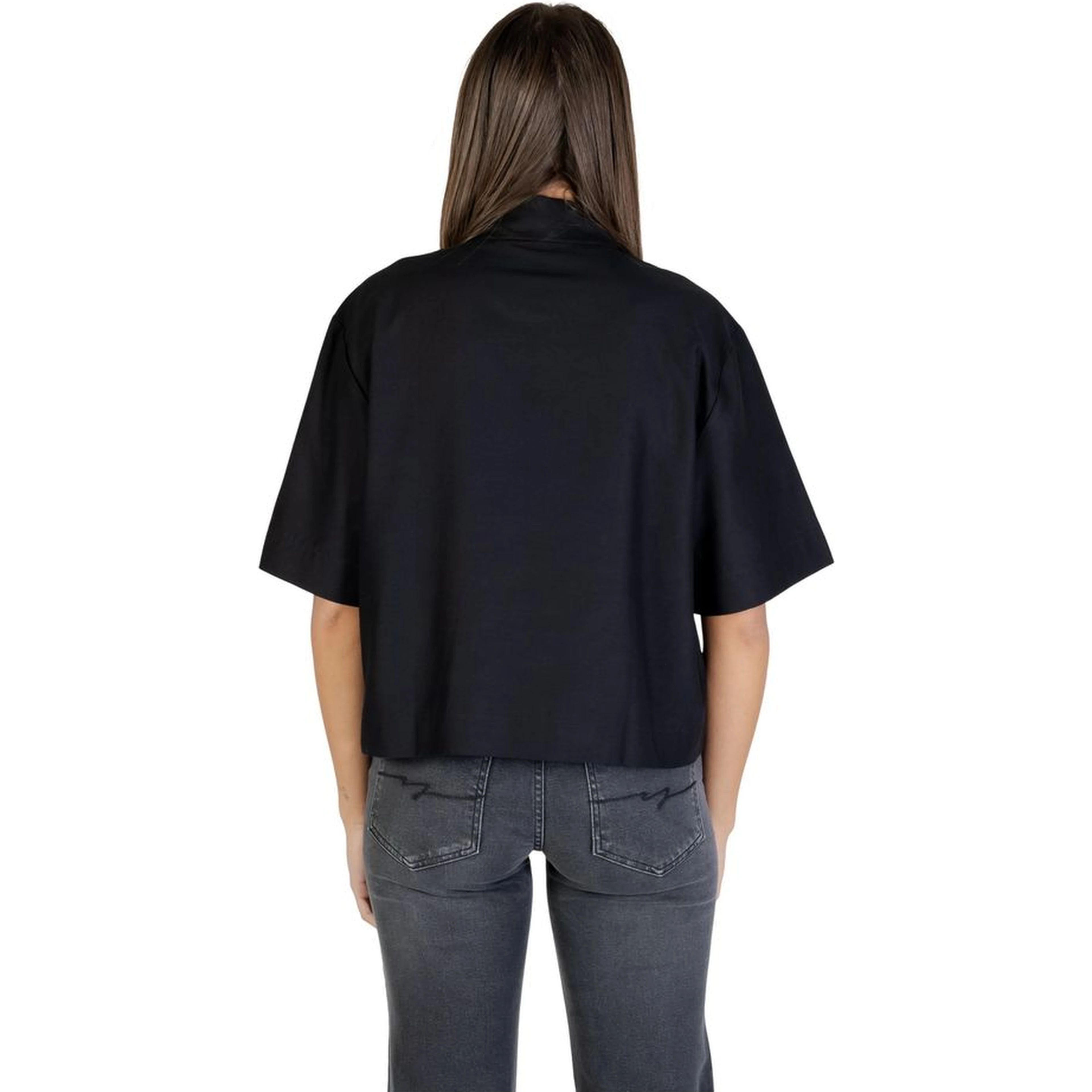 Black Viscose Shortsleeve Shirt