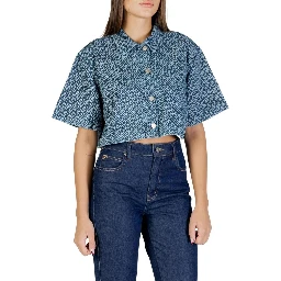 Blue Cotton Shortsleeve Shirt