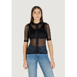 Black Polyester Blouse