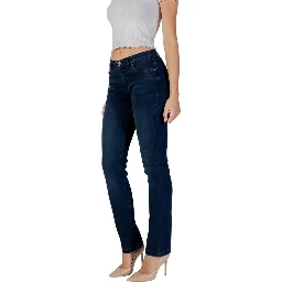 Blue Cotton Skinny Jeans
