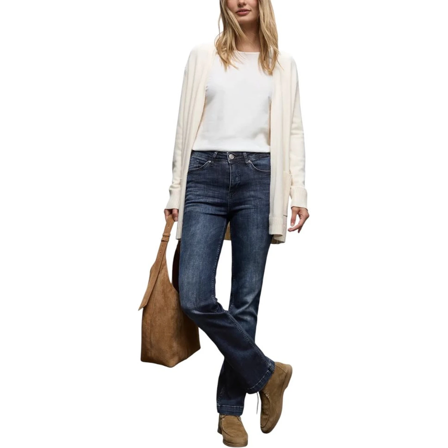 Blue Cotton Skinny Jeans