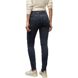 Blue Cotton Skinny Jeans