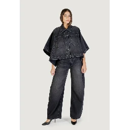 Black Cotton Denim Jacket
