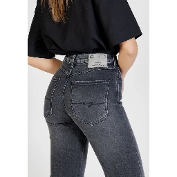 Black Cotton Skinny Jeans