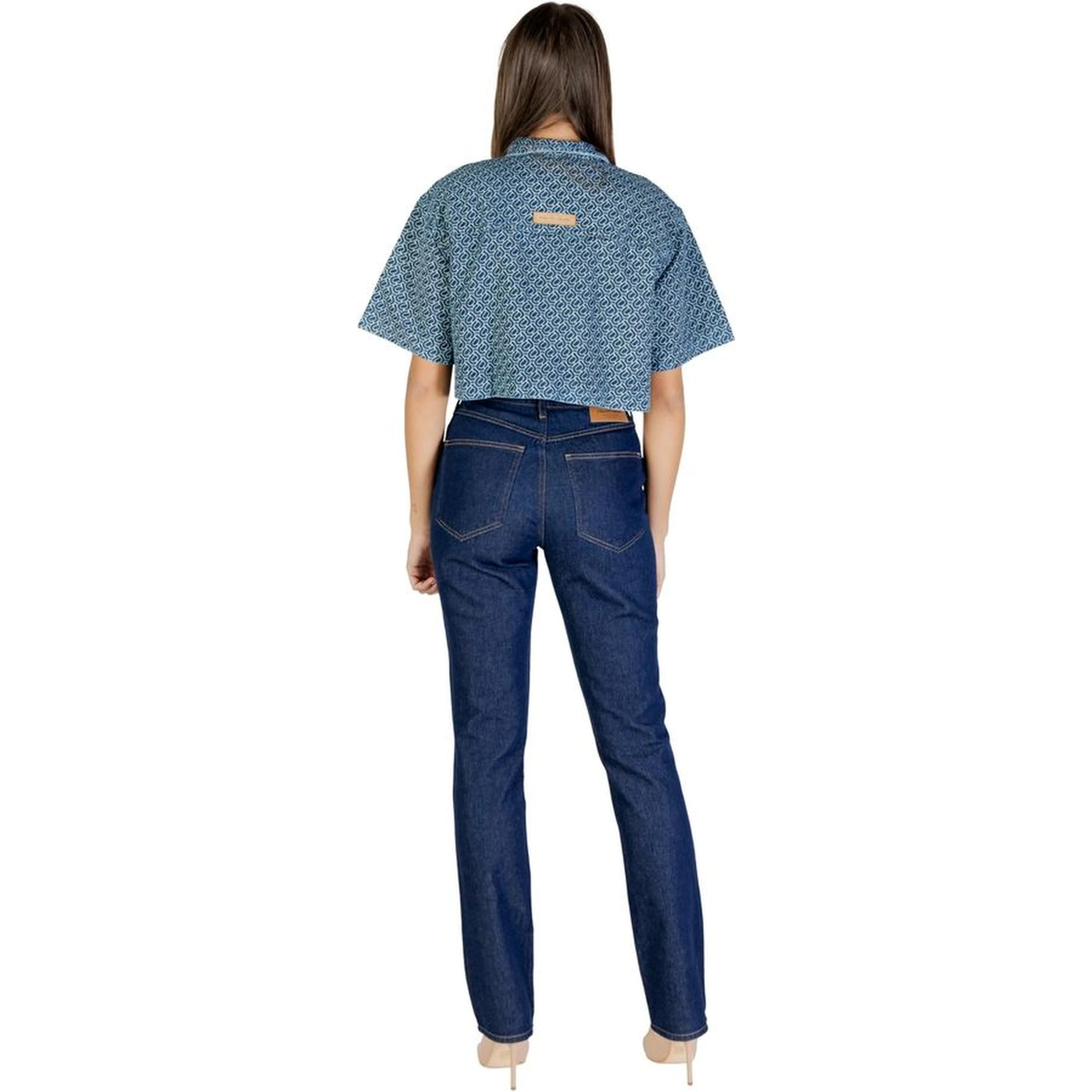 Blue Cotton Shortsleeve Shirt
