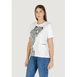 تي شيرت قطني أبيض