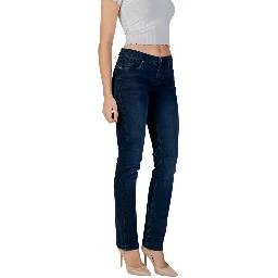 Blue Cotton Skinny Jeans