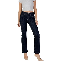 Blue Cotton Skinny Jeans