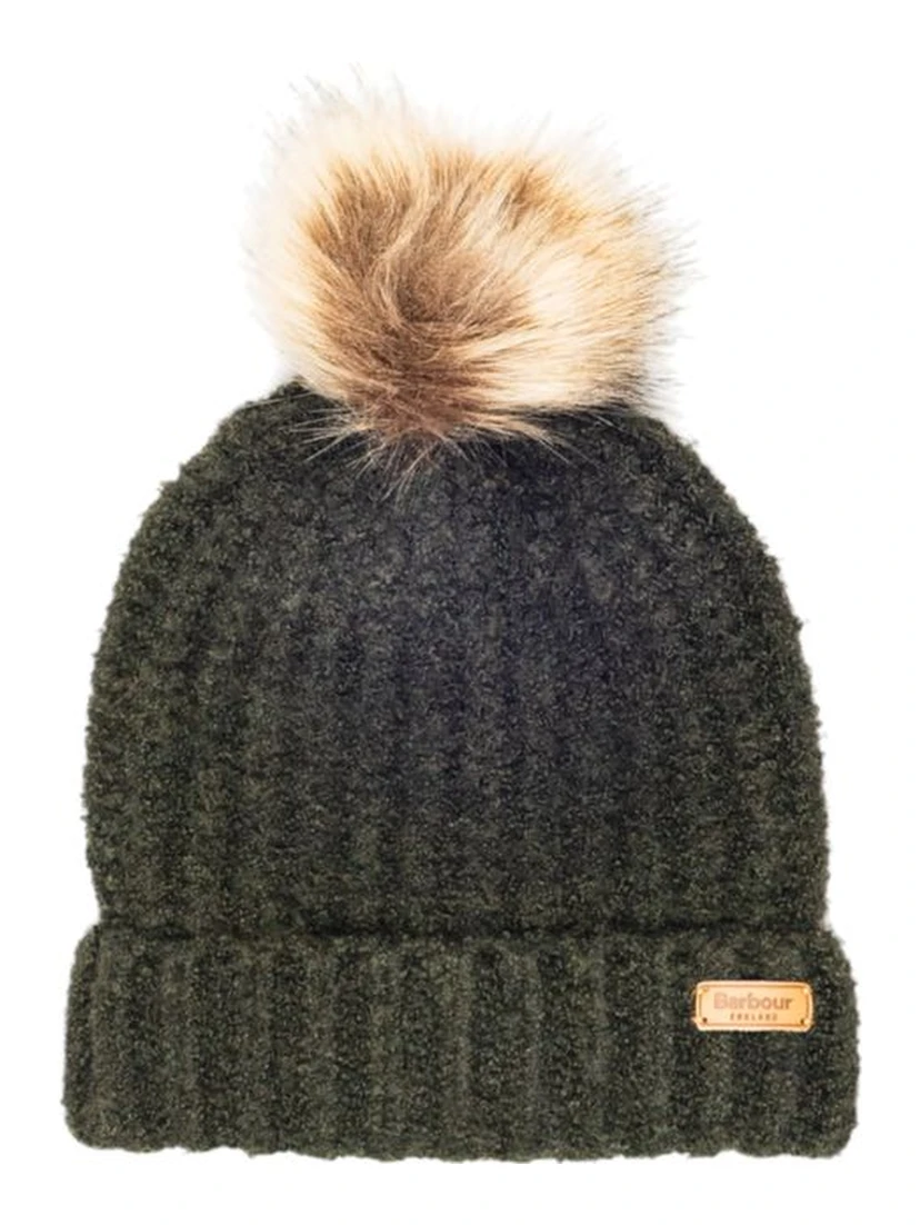 Green Polyester Beanie