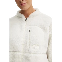 White Polyester Full-Length Jacket