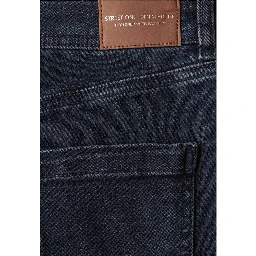 Blue Cotton Skinny Jeans