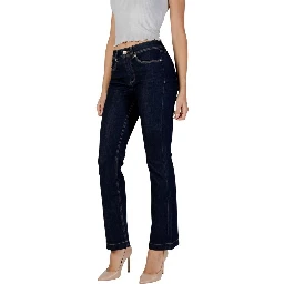 Blue Cotton Skinny Jeans