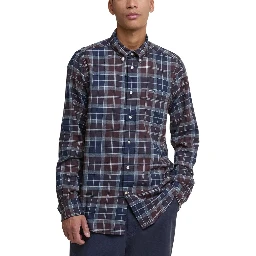 Bicolor Cotton Pattern Shirt