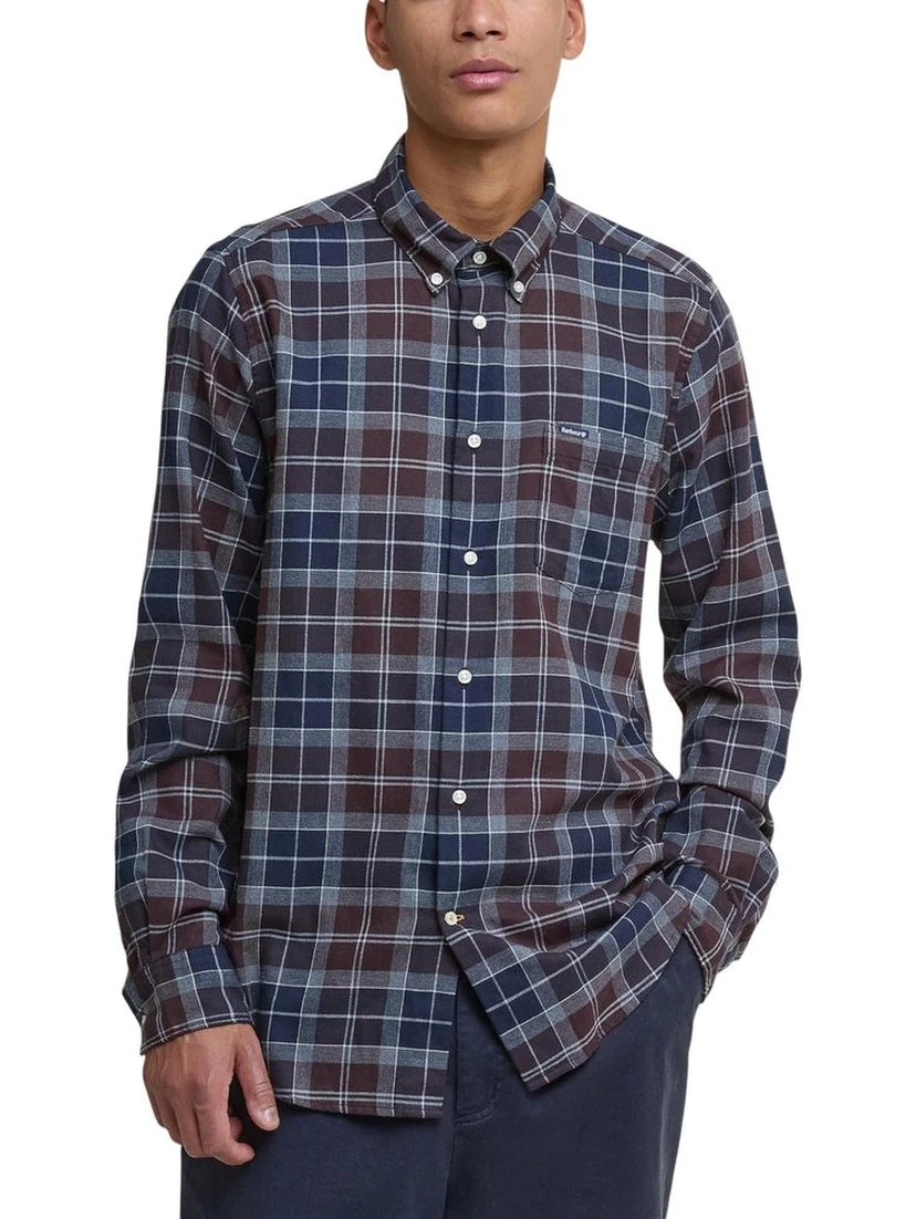 Bicolor Cotton Pattern Shirt