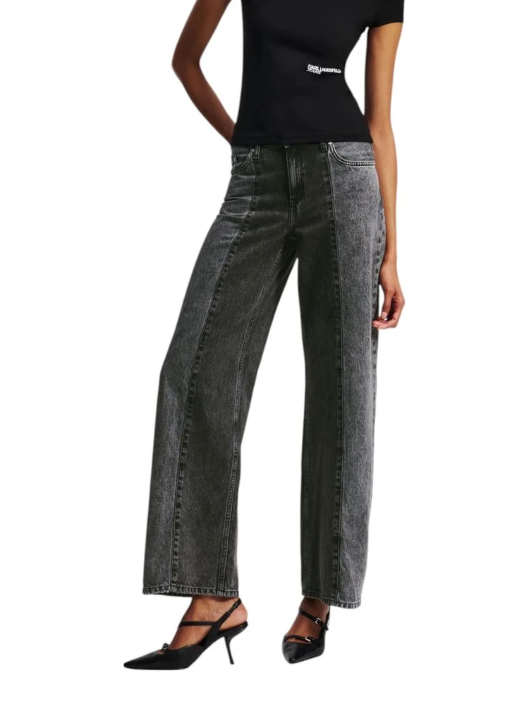 Black Cotton Relaxed Fit Jeans