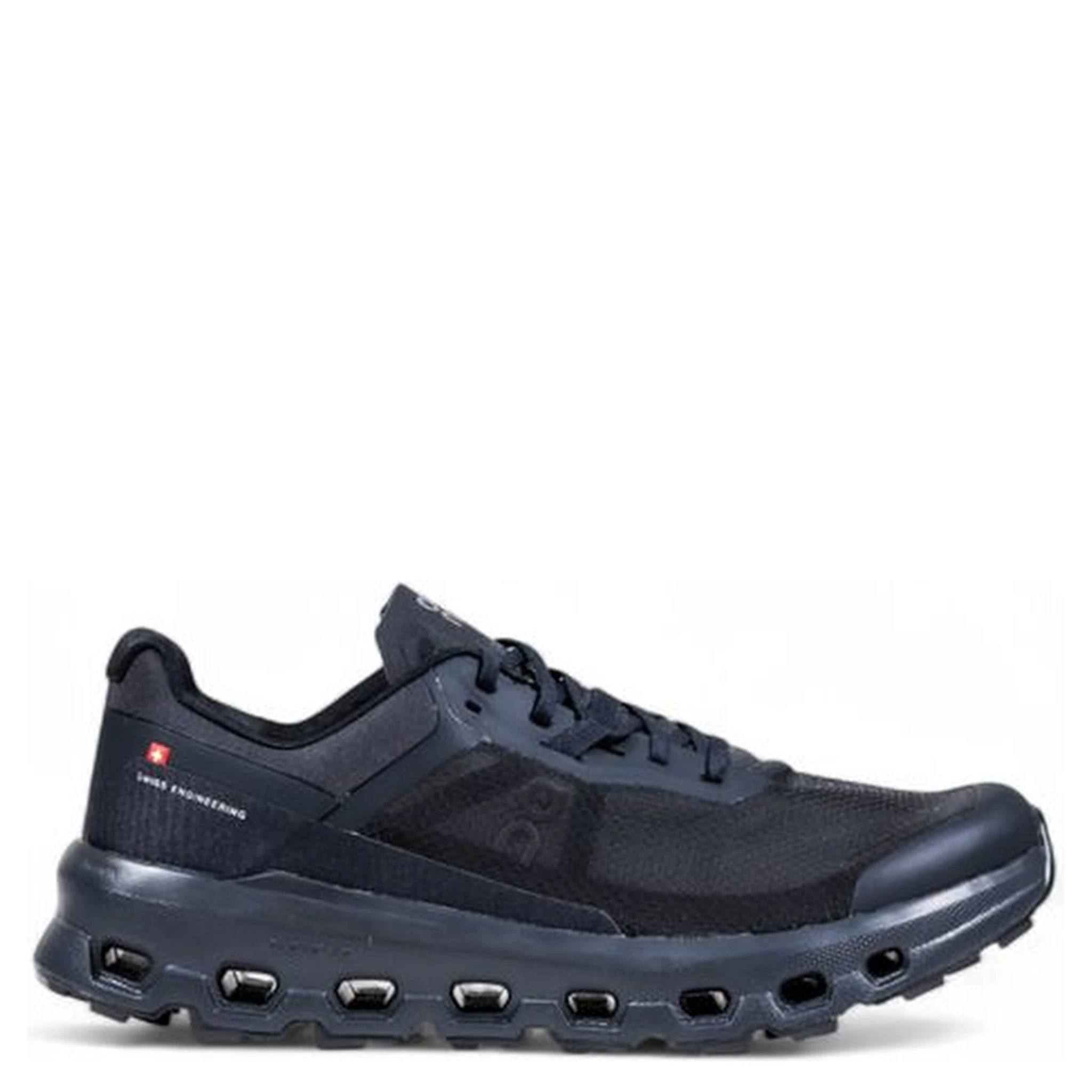 Black Synthetic Athletic Sneakers