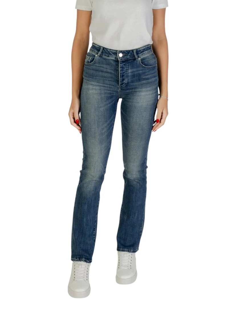 Blue Cotton Skinny Jeans
