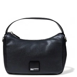 Black Artificial Leather Handbag