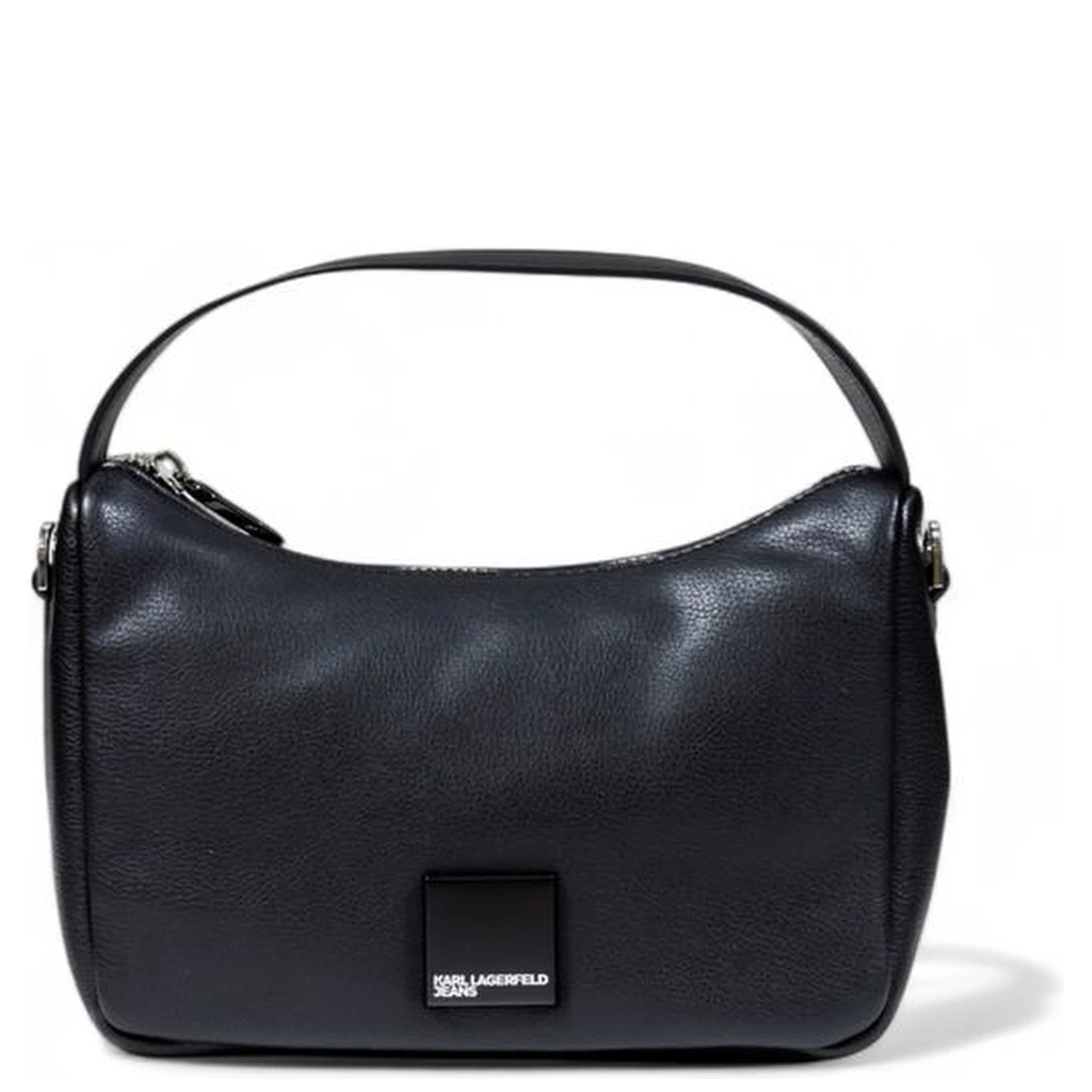 Black Artificial Leather Handbag