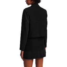 Black Polyester Blazer