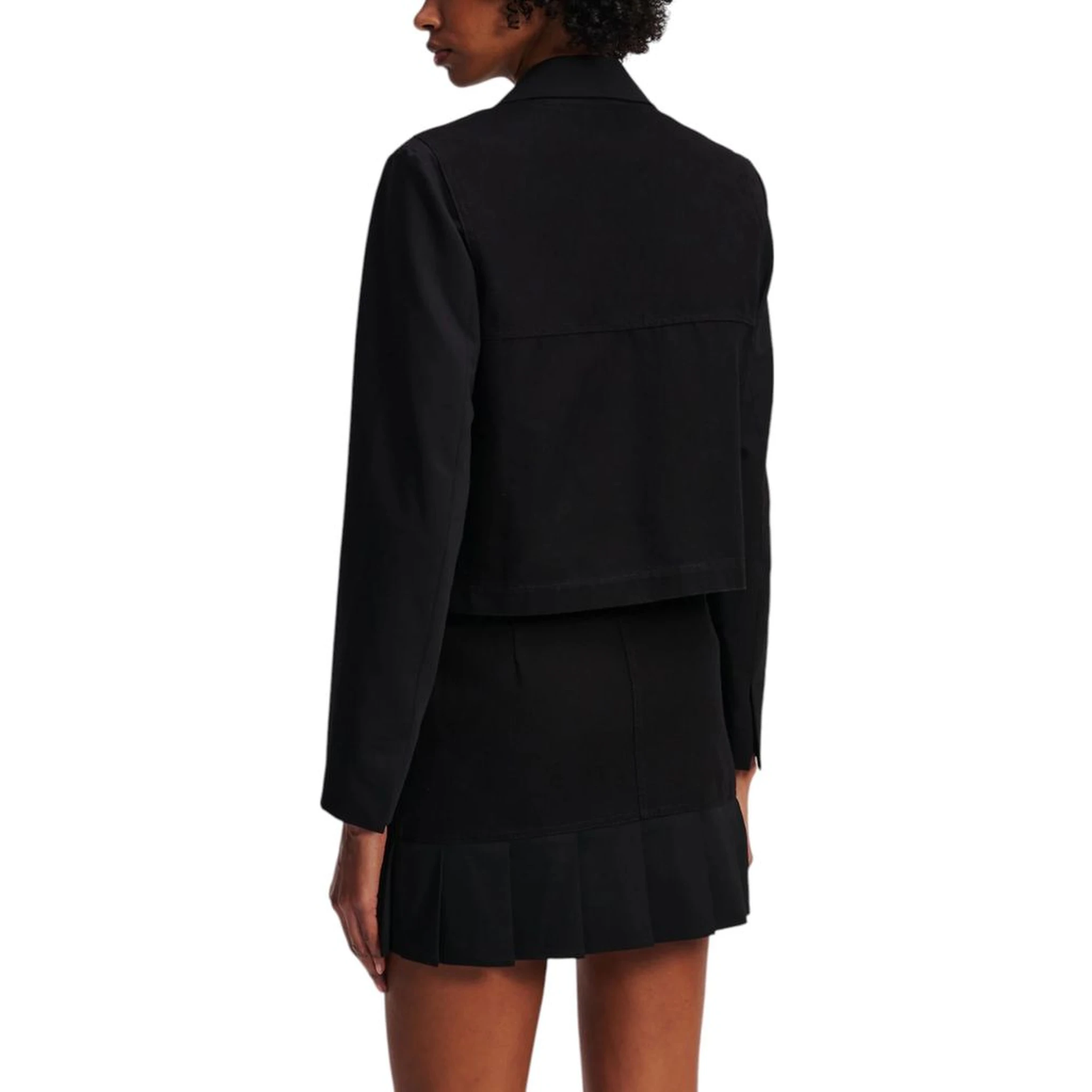 Black Polyester Blazer