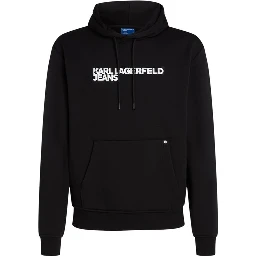 Black Cotton Hoodie