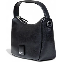Black Artificial Leather Handbag