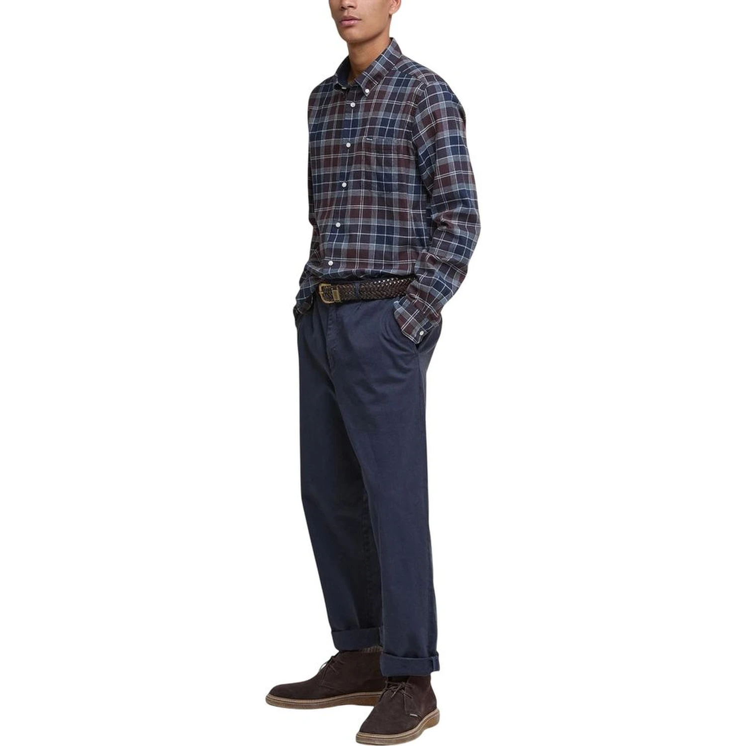 Bicolor Cotton Pattern Shirt