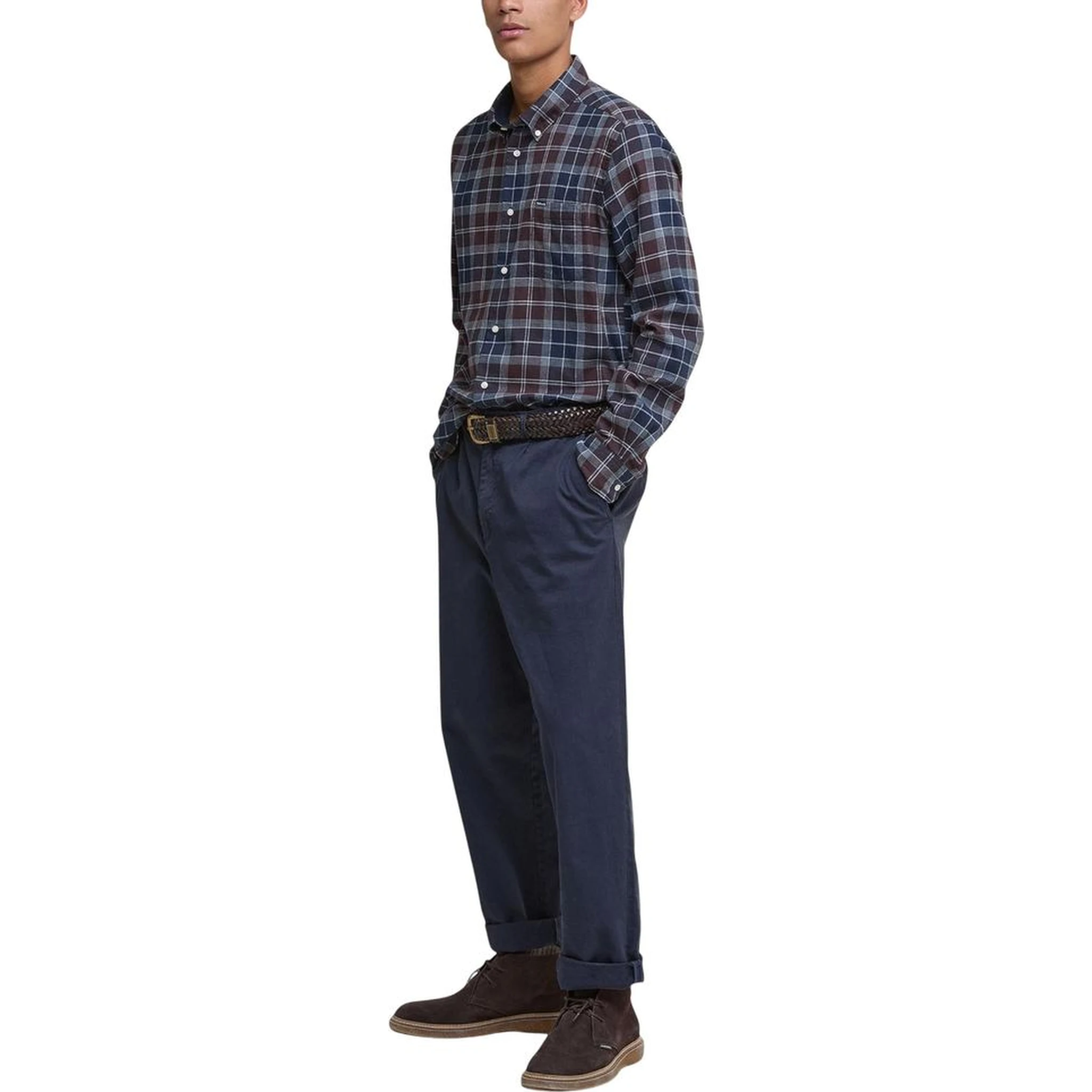 Bicolor Cotton Pattern Shirt