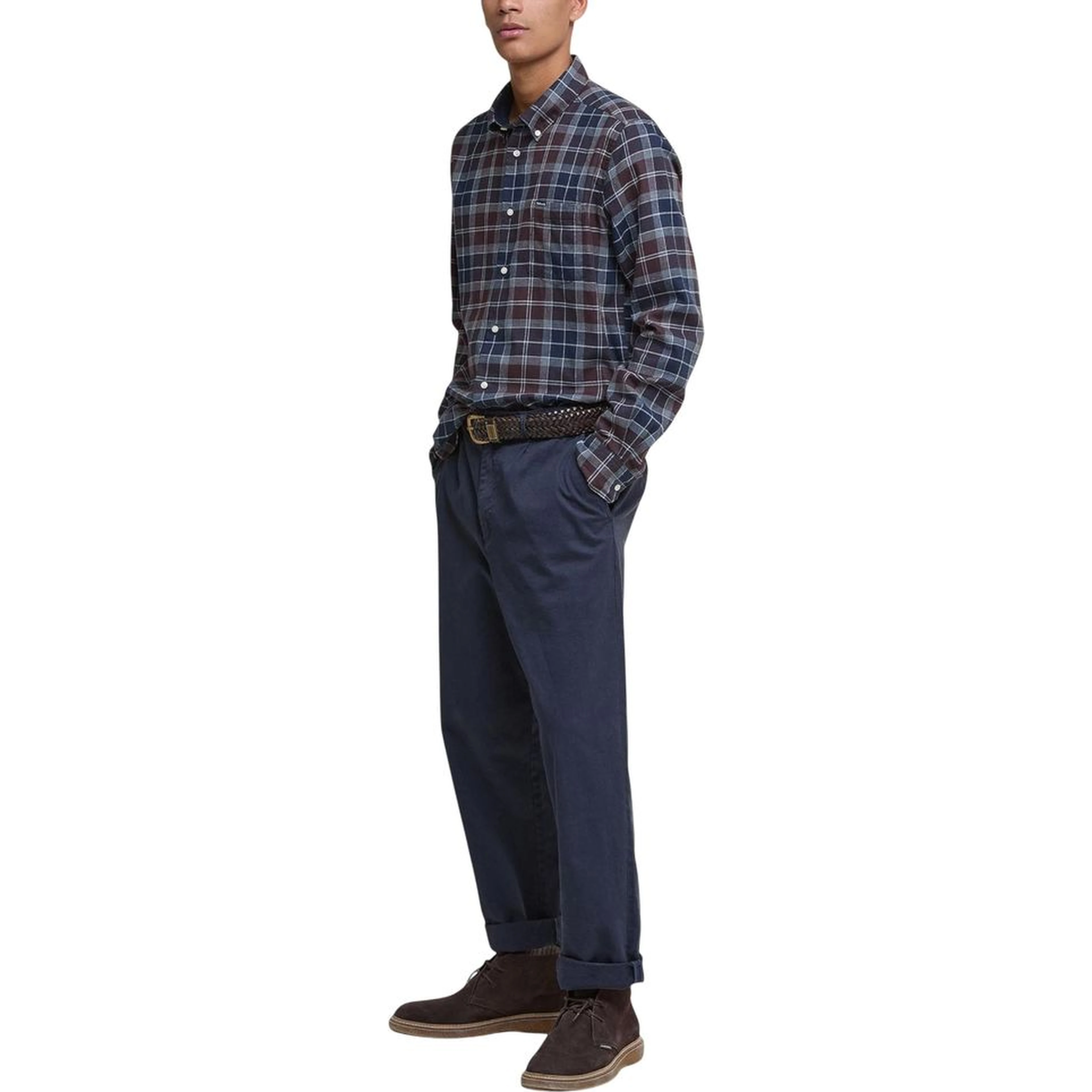 Bicolor Cotton Pattern Shirt