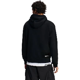 Black Cotton Hoodie