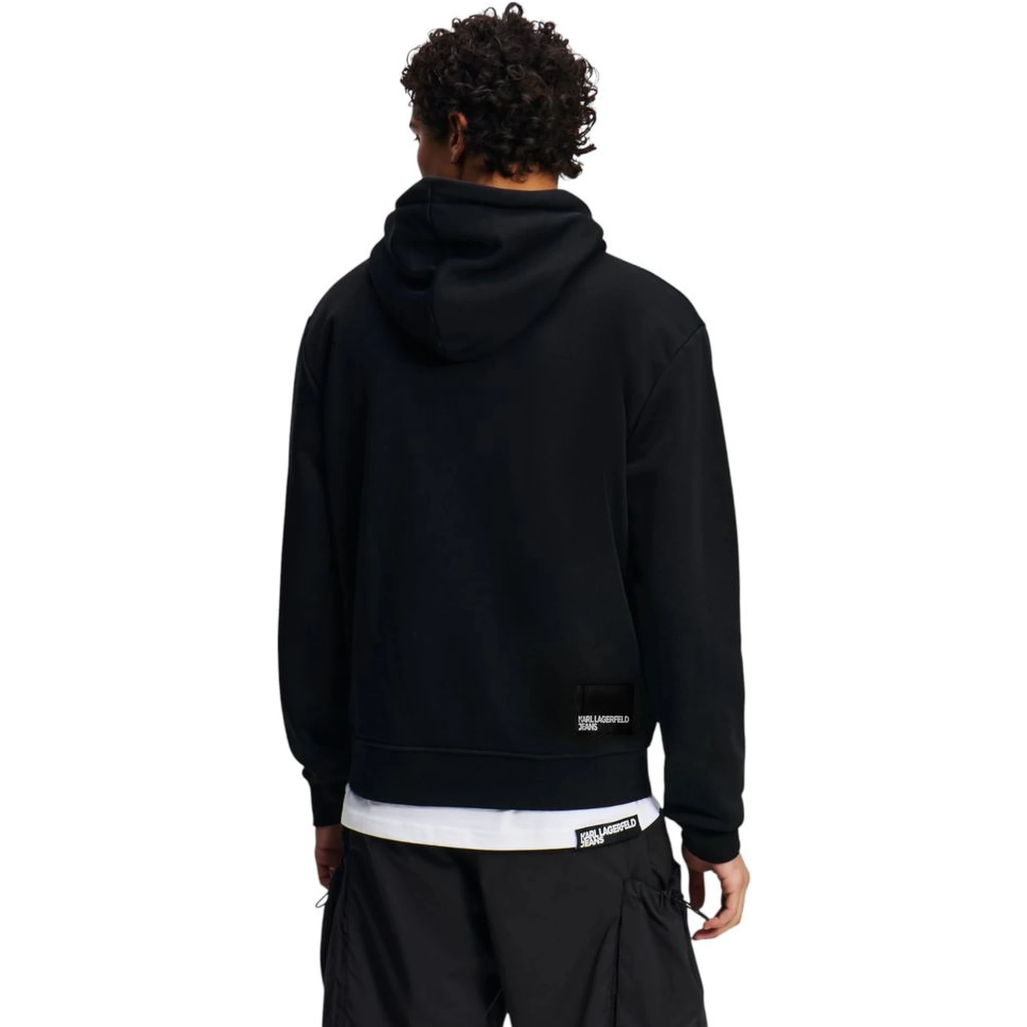 Black Cotton Hoodie