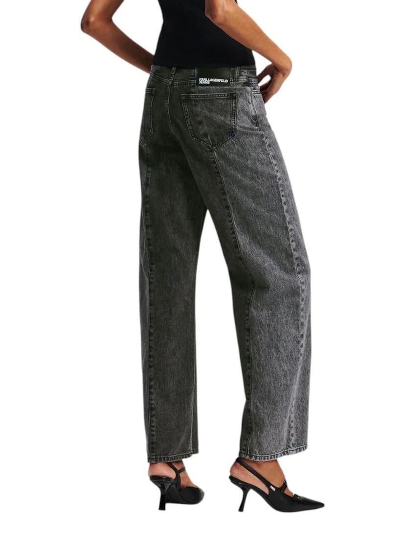 Black Cotton Relaxed Fit Jeans