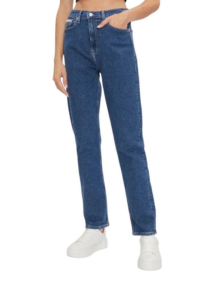 Blue Cotton Skinny Jeans