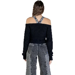 Black Cotton Sweatshirt